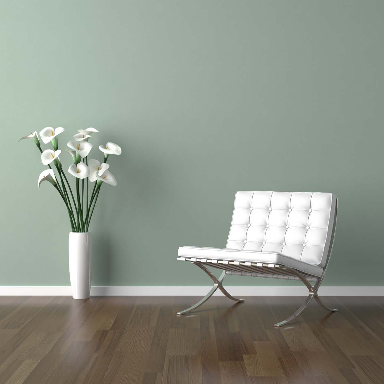 Fauteuil, fleur, aménagement intérieur